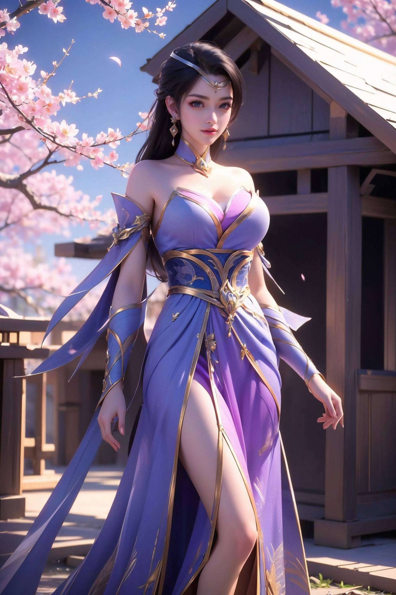 那可是国漫界的美女代表我这儿有一款新上线的国漫女神楚灵玉的动态漫画壁纸