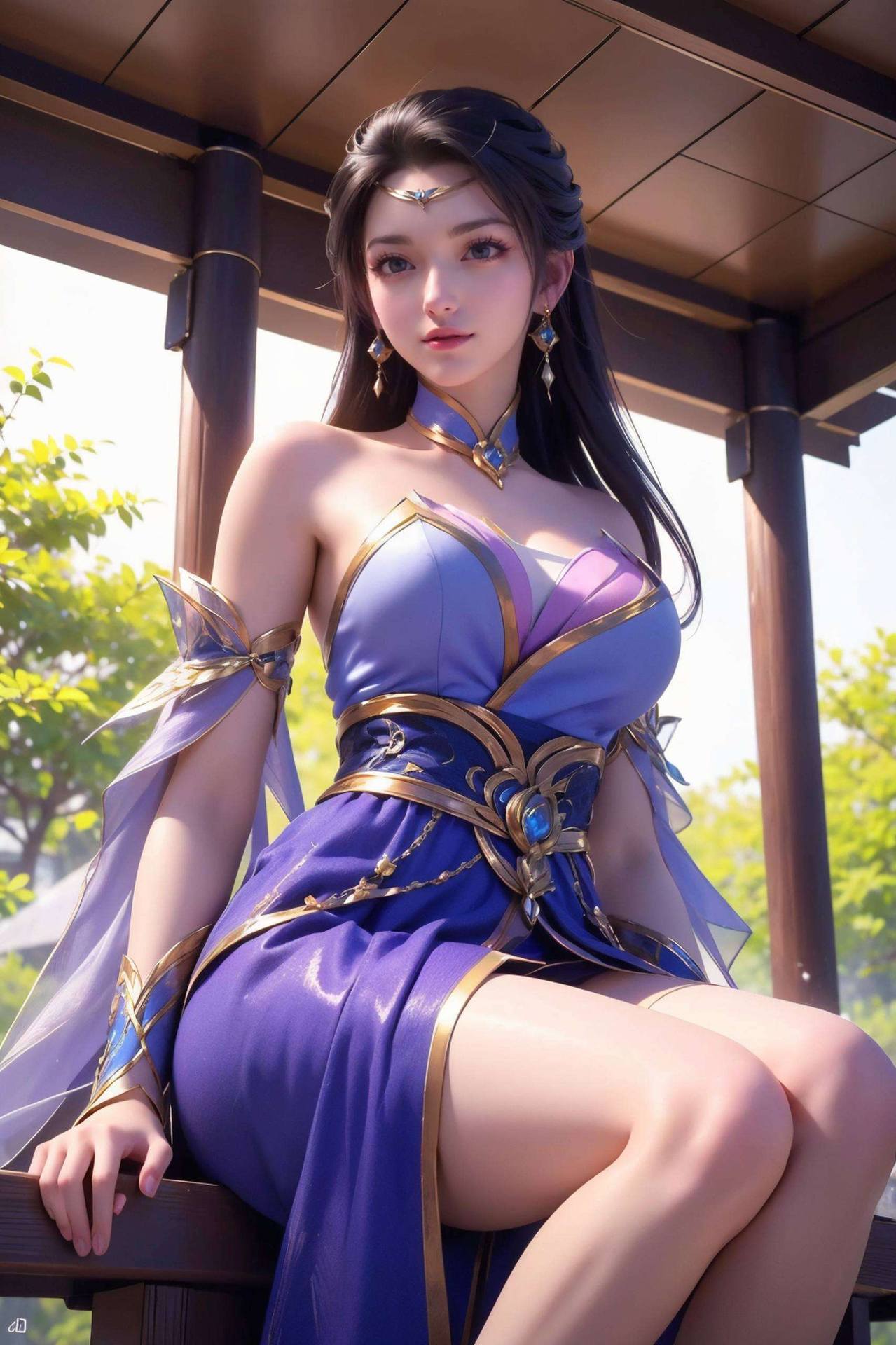 国漫女神担当！动态漫画壁纸？高清AI素材？哈哈美得不要不要的！