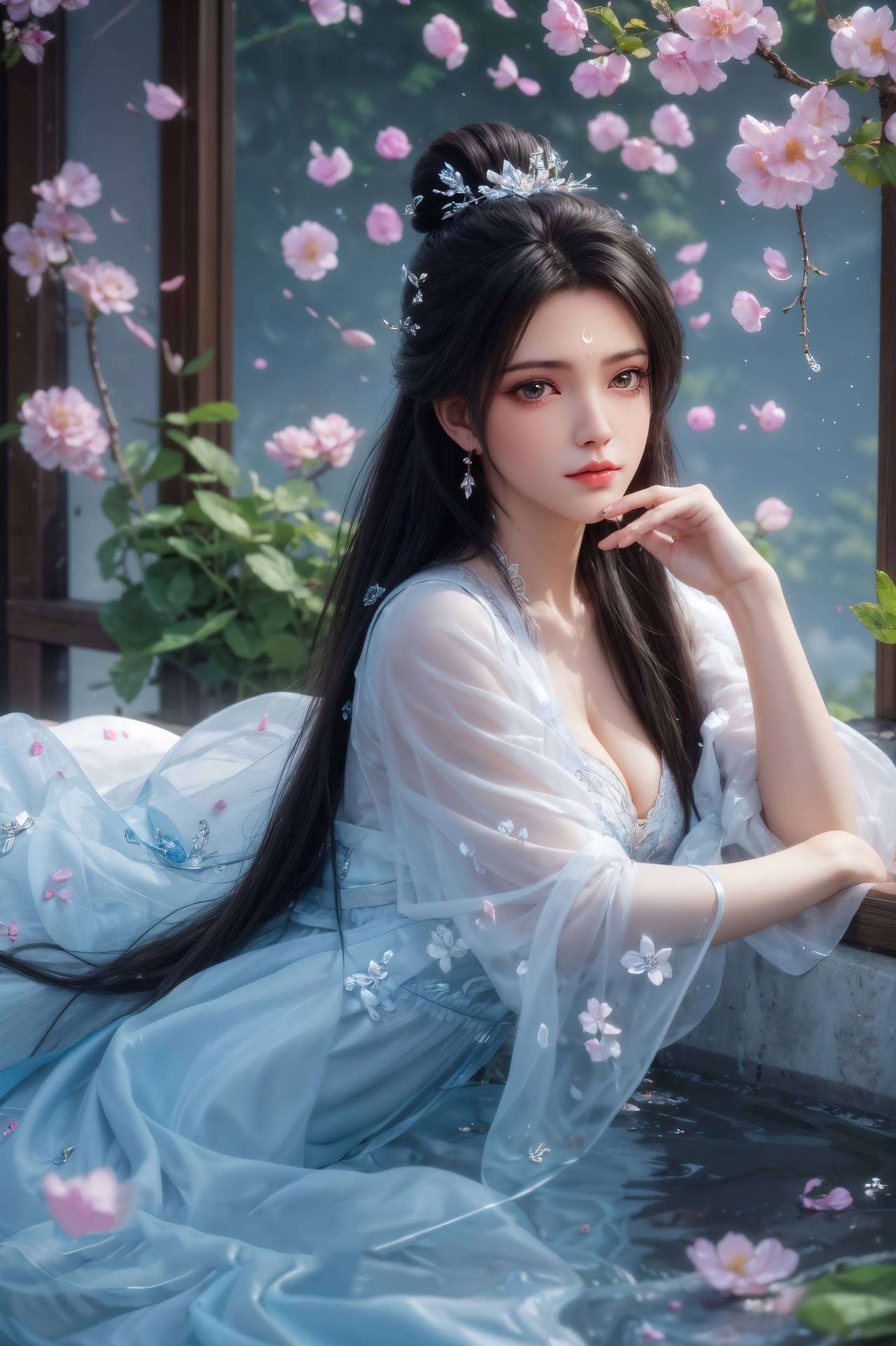 那抹黑底上的倩影剑尖轻舞