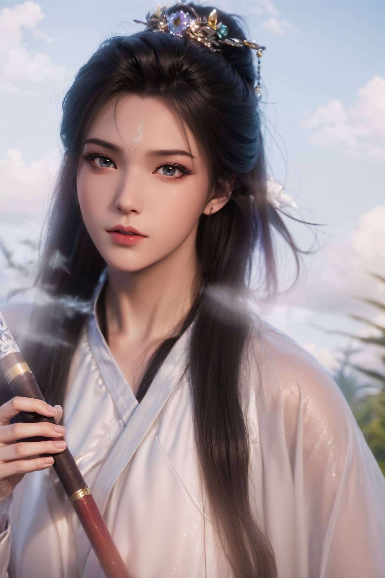 主角是我们那位冷酷又美丽的国漫女神——陆雪琪！这可不是一般的壁纸哦是动态的！是不是有点小激动、小期待呀？

陆雪琪