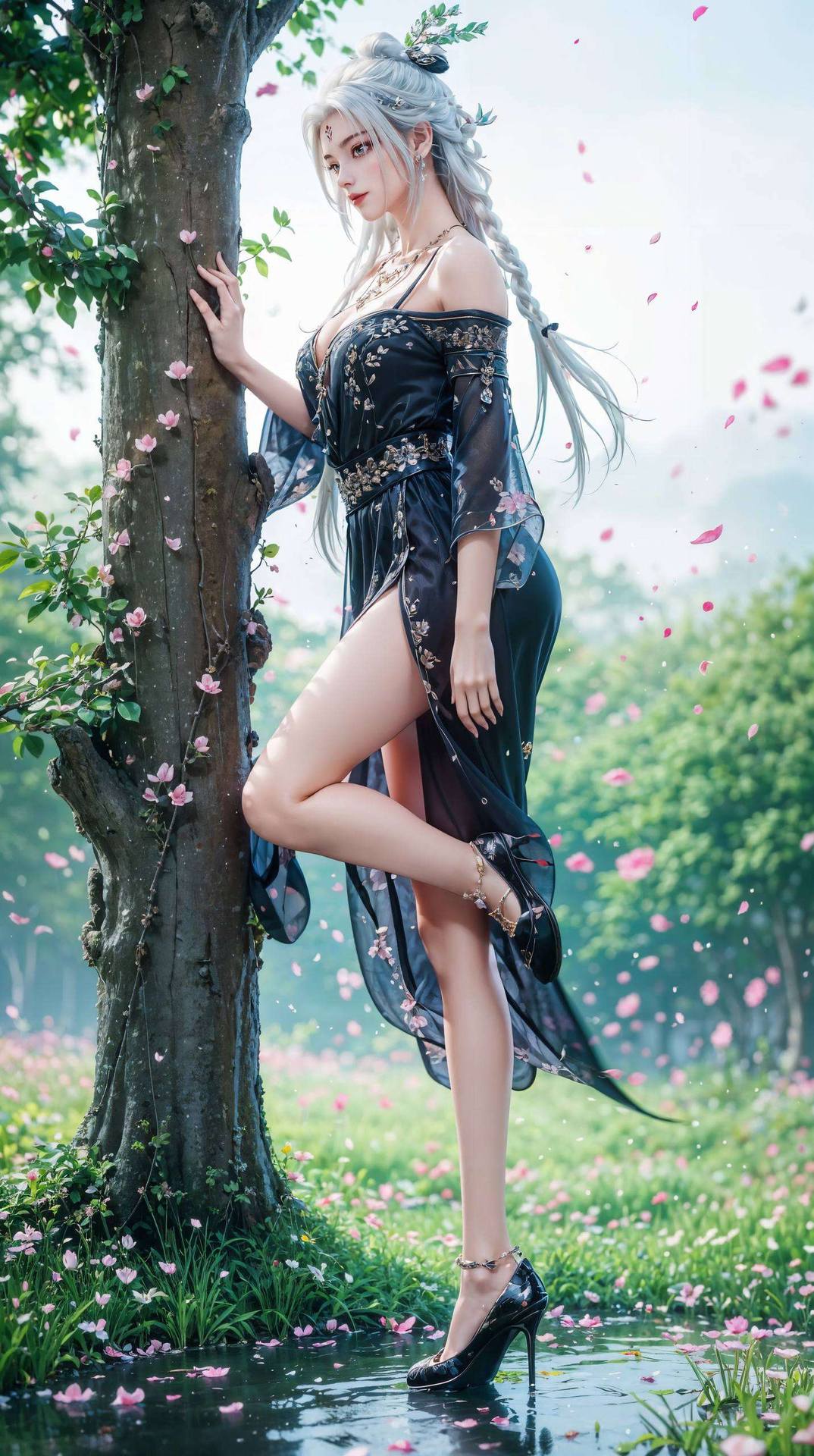 国漫佳丽展芳华,仙侠风华凝画幅神韵飘逸入人心,壁上仙影翩翩舞